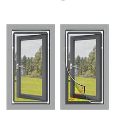 AIZO - Mosquitero Magnético Fibra Vidrio Para Puertas y Ventanas gris