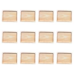 GENERICO - Pack De 12 Tablas O Plato Rectangular Modelo4, 30x22