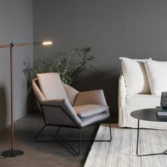 FORASTERO - Poltrona Cortona Lino Gris