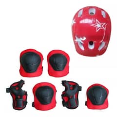 GENERICO - Juego De 7 pzs Protectores De Patinaje Sobre Ruedas Rojo