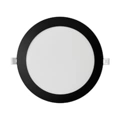 WANT - Panel Redondo LED Embutido Negro 18W - Frío