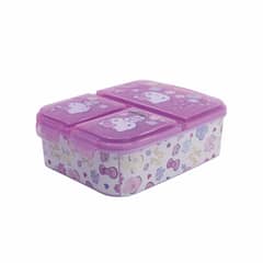 HELLO KITTY - Tupper Contenedor de hermético - Sandwichera con Divisiones