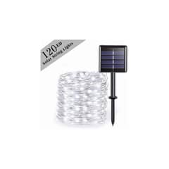 MICRO - Guirnaldas luces solares exterior 12m 120 led impermeable