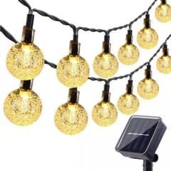 MICRO - Cadena solar de 100 luces led al aire libre impermeable