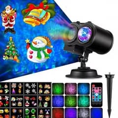 MICRO - 16 patrones 3d ondas luces de proyector de navidad de hallow