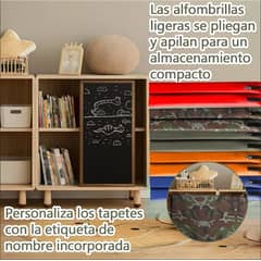 SUPERCENTER - Colchoneta Deportiva Lona Oxford 100x50x5cm Pilates Yoga Verde musgo