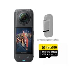 INSTA 360 - Cámara de acción Insta360 X5 con Tarjeta MicroSD de 128GB