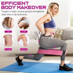 GENERICO - Bandas Fitness Tela Antideslizante para Mujer Workout