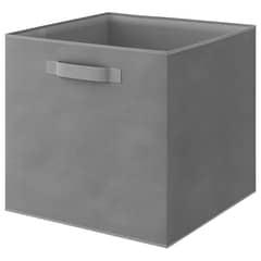 DECOTEAM - Caja Organizadora de Tela Lavable Multiuso Gris