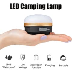 PUREPOWER - Luz de camping LED solar con cargador para teléfono
