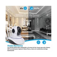 GENERICO - Cámara IP WiFi HD 5 Antenas con Visión Nocturna