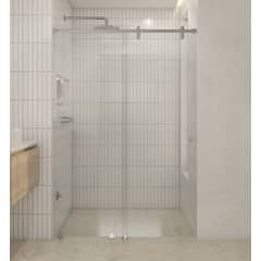 DELL ORTO - Shower door corredera vidrio templado ancho ajustable 150-160x190 cm