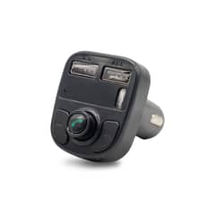 JTF - Transmisor FM Bluetooth para Auto con Cargador USB y Reproductor MP3