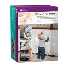 KIDCO - Malla de Seguridad para Barandas de Escaleras o Balcones - Blanco