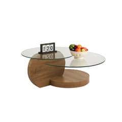 GENERICO - MESA DE CENTRO GLASSY- COLOR NATURAL