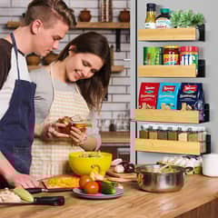ARTDIY - Especieros Para Cocina Magnético Estante De Especias 4 piezas