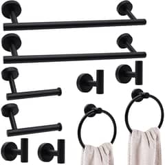 LONEASY - 10 Piezas Juego de Accesorios de Baño Ganchos para Toallas de Baño