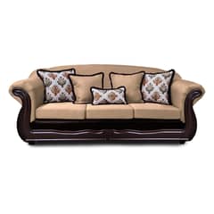 AMERICA DECORA - Sofá Para 4 Personas Grand Búfalo Mixto Beige