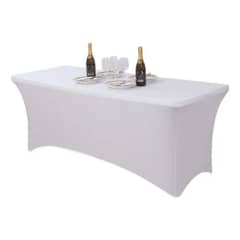 GENERICO - Funda Mesa Rectangular Spandex1807575cm Blanco