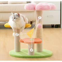 HOMER OUTDOOR - Rascador Para Gatos Cocolumpio Para Gatos De 4 Pisos Rosa