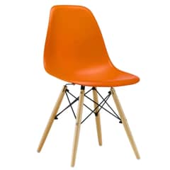 SM - Silla de comedor Estilo Eames DSW Naranjo