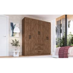 ALMORE - Closet Mexico 6 Ptas 2 Cajones Castano