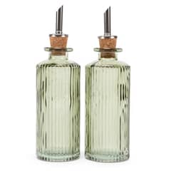 ROBERTA ALLEN - Set 2 Alcuzas Vidrio Labrado Verde 180 ml