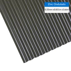 BOLKOW - Plancha Zinc Acanalada 0.35 mm 85.1x366 cm