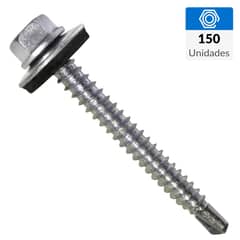 MAMUT - Tornillo Autoperforante Cabeza Hexagonal Metal 2 " 12 mm 150 Unidades