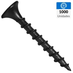 FIXSER - Tornillo Autoperforante Cabeza Phillips Yeso-Cartón 1 " 6 mm 1000 Unidades