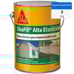 SIKA - Pintura Elástica para Impermeabilización Sikafill Tarro 3 Kg