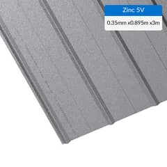 BOLKOW - Plancha Zinc 5V 0.35 mm 89.5x300 cm Gris