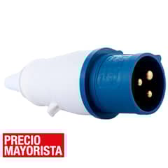 LEXO - Enchufe industrial macho volante 16 A  2P+T 220V IP44