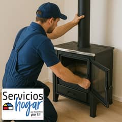 SERVICIOS HOGAR - Instalación Calefactor/Cocina a Leña en casa de 1 piso Otras Marcas