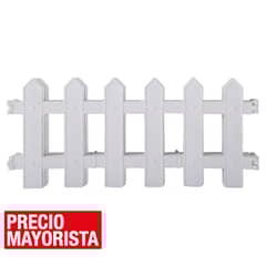OLIVER - Reja para jardín de plástico 300 cm blanco