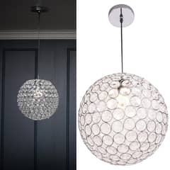 JUST HOME COLLECTION - Lámpara de colgar Metal y acrílico Emilia Transparente