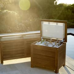 JUST HOME COLLECTION - Cooler para Terraza 120 l Acacia
