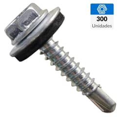 MAMUT - Tornillo Autoperforante Cabeza Hexagonal Metal 1/4 " 12 mm 300 Unidades