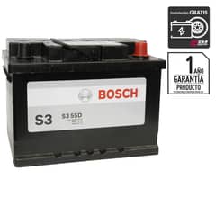 BOSCH - Batería de Automóvil 55 Ah Positivo Derecho 390 CCA