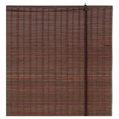 JUST HOME COLLECTION - Cortina roller bambú café oscuro