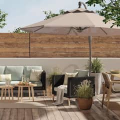 JUST HOME COLLECTION - Quitasol Lateral Metal 3x2.65 metros Natural