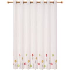 JOVIAL - Cortina de cocina 120x135cm petunias colores