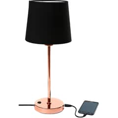 HOMY - Lámpara de mesa usb cobre E27 40W
