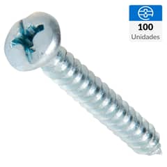 MAMUT - Tornillo Roscalata Cabeza Phillips Metal 1 " 6 mm 100 Unidades