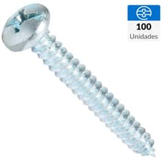 MAMUT - Tornillo Roscalata Cabeza Phillips Metal 1-1/4 " 8 mm 100 Unidades