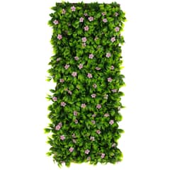 JUST HOME COLLECTION - Jardín vertical artificial cerco con flores 100x200 cm