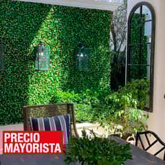 JUST HOME COLLECTION - Jardín vertical artificial palmeta 50x50 cm