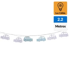 CONCEPT - Guirnalda bateria auto metálico 10 luces led