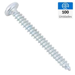 MAMUT - Tornillo Roscalata Cabeza Phillips Metal 1-1/2 " 8 mm 100 Unidades