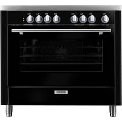 THOMAS - Cocina a Gas 5 Platos con Horno 104 Litros Negro Venezia